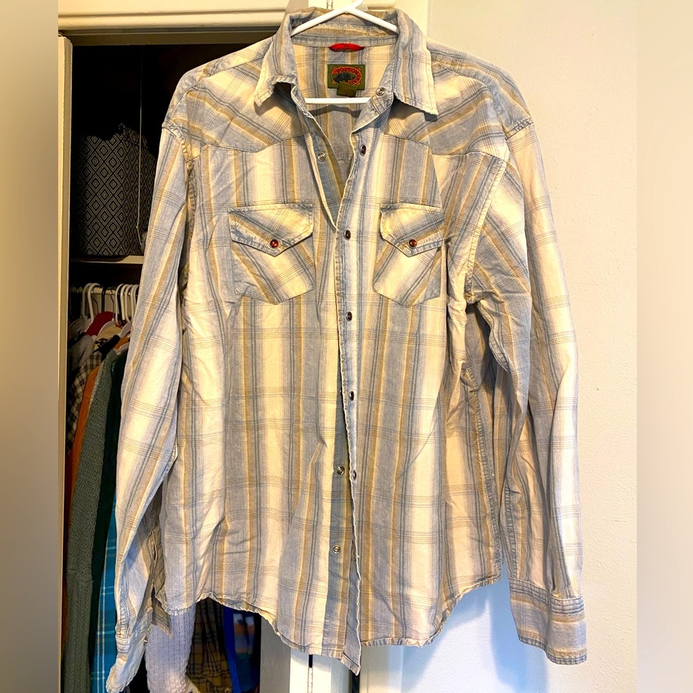 Boston traders pearl snap shirt